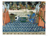 Illustration for Alexander Pushkins "Fairytale of the Tsar Saltan " 1905